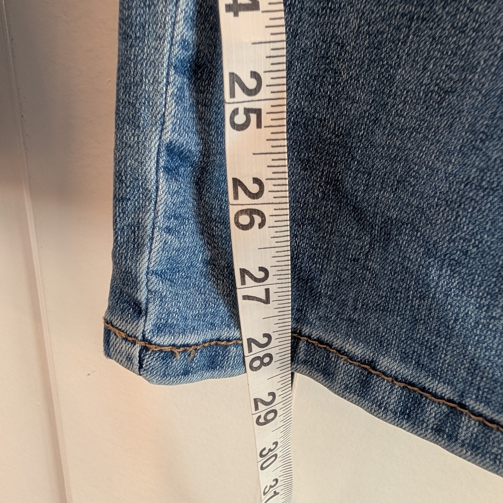 CELEBRITY PINK Women's Distressed Blue Denim Bib Overalls Size Small - Picture 9 of 14